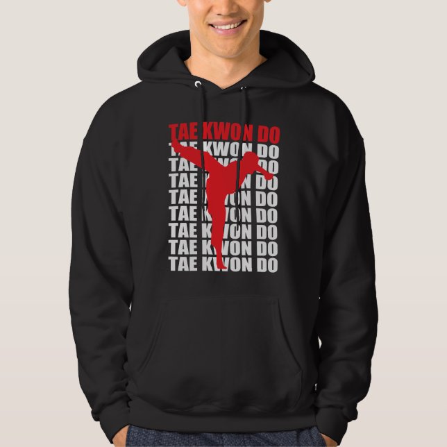 Tae Kwon gör hoodien Sweatshirt Med Luva (Framsida)
