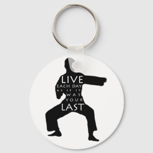 Tae Kwon gör/Karate Keychain - bo varje dag Nyckelring