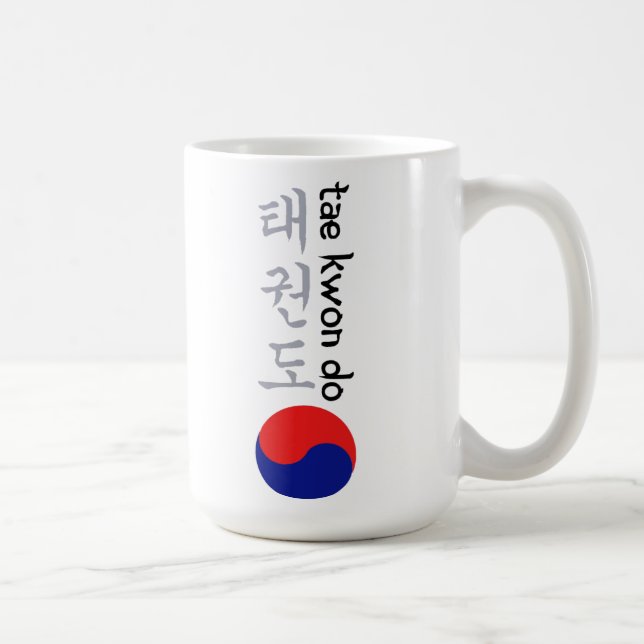 Tae Kwon gör koreansk Calligraphy & symbol Kaffemugg (Höger)