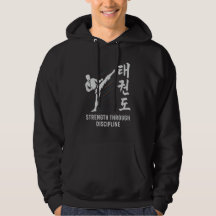 Tae Kwon gör styrka genom Discipline Hoodie
