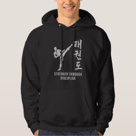 Tae Kwon gör styrka genom Discipline Hoodie