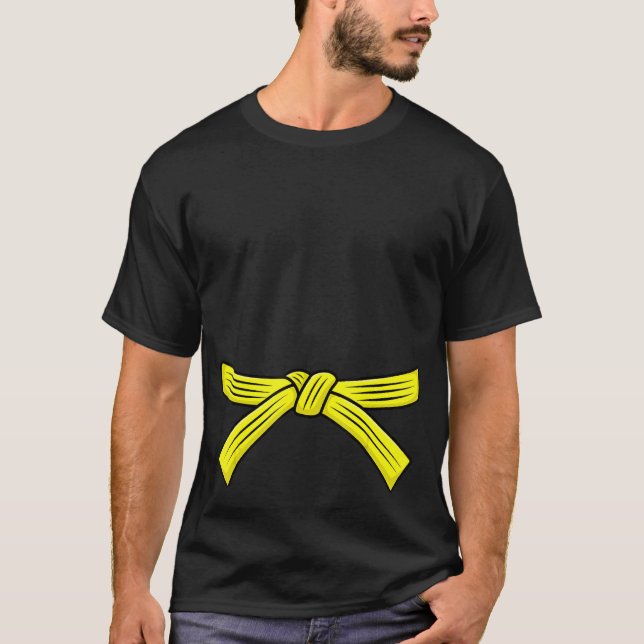 Taekwon do Itf Gult Bälte Costume 8th Gup Test Ta T Shirt (Framsida)