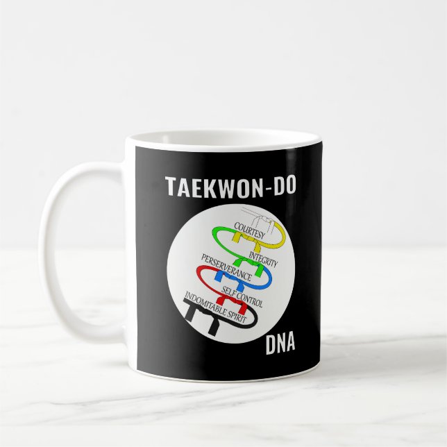 Taekwon-Do-klientens-DNA Kaffemugg (Vänster)