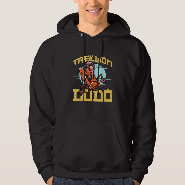Taekwon-Dodo Utdödar Bird Flightless Ornithology D Hoodie (Framsida)