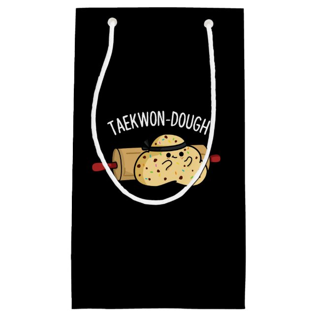 Taekwon-Dough Funny Baking Pun Mörk BG (Framsidan)