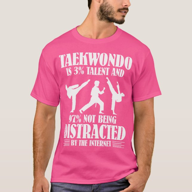 Taekwondo är 3 Talent Taekwondo T Shirt (Framsida)