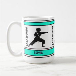 Taekwondo Birthday Gift, Taekwondo Girl Player Kaffemugg