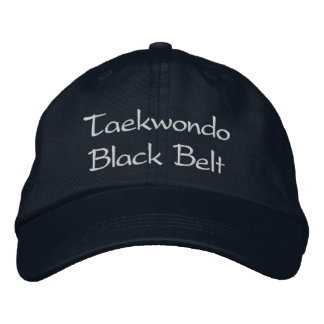 Taekwondo Black Bälte - Baseball Cap för marinflot Broderad Keps