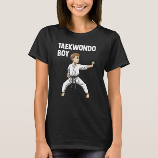 Taekwondo Boy Kid Taekwondo Fighter T Shirt
