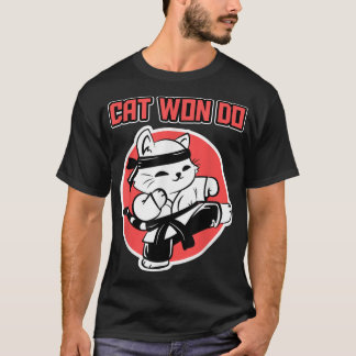 Taekwondo Cat Design for Sportfantasts - Kick Cat  T Shirt