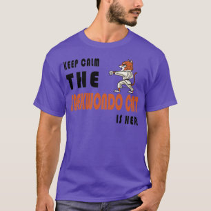 Taekwondo Cat Design T Shirt