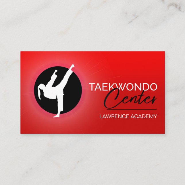 Taekwondo Center Visitkort (Framsida)