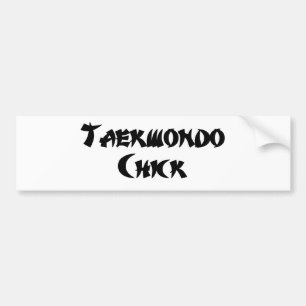 Taekwondo chick bildekal
