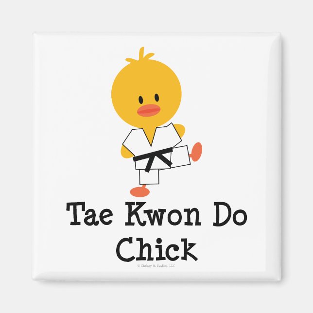 Taekwondo Chick Magnet (Framsidan)