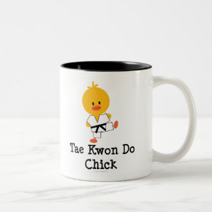 Taekwondo chickmugg Två-Tonad mugg