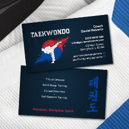 Taekwondo Coach - Martial Artist och Taegeuk Visitkort