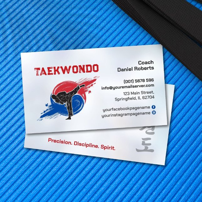 Taekwondo Coach - Martial Artist och Taegeuk Visitkort (Skapare uppladdad)