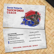 Taekwondo Coach - Taegeuk och Hangul Symbol