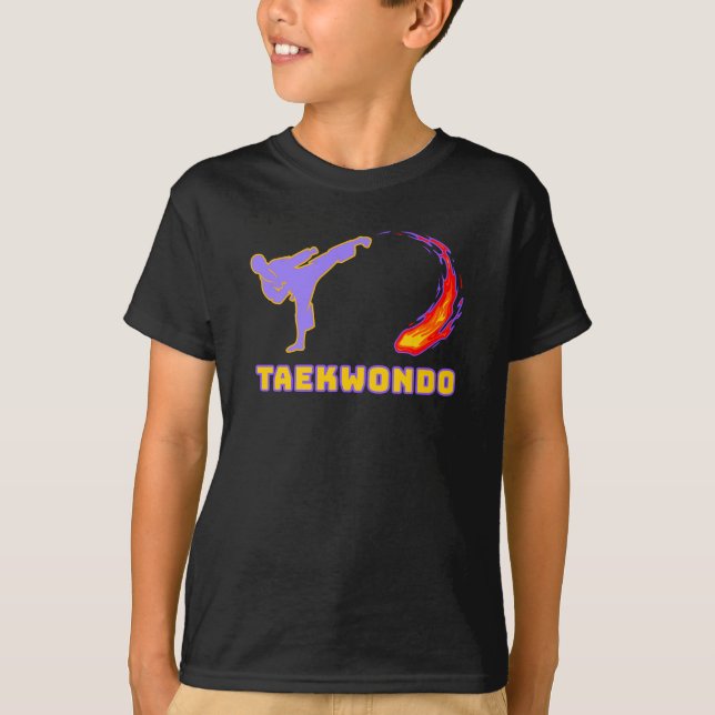 Taekwondo Energy Kick T Shirt (Framsida)