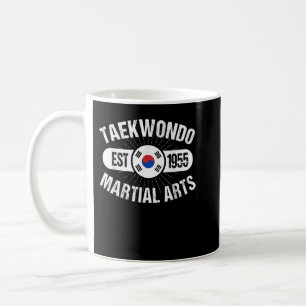 Taekwondo Etablerad 1955 Martial Arts Tae Kwon D Kaffemugg