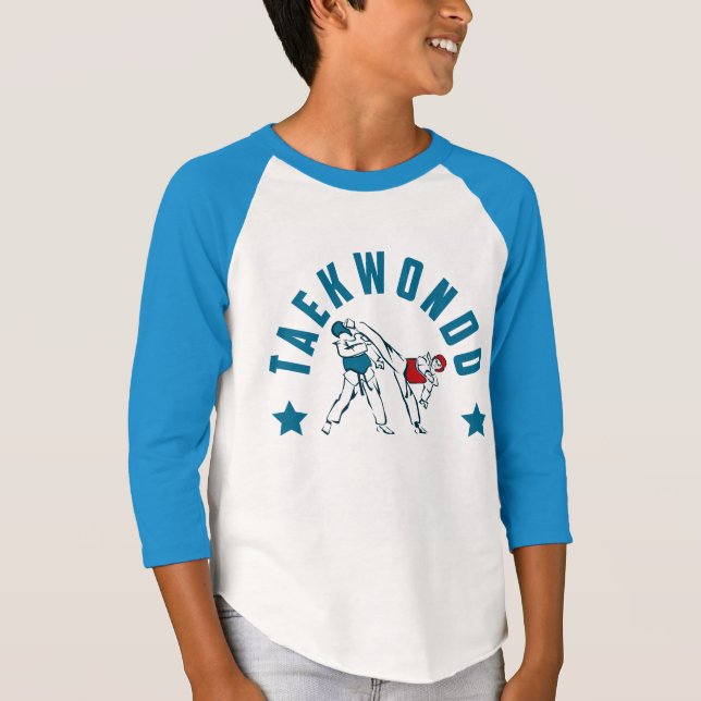 Taekwondo Figthers Collection Kids Tee Shirt (Framsida)