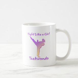 Taekwondo flicka kaffemugg