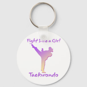 Taekwondo flicka nyckelring