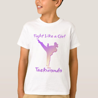 Taekwondo flicka tee shirt