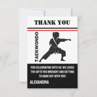 Taekwondo födelsedagsfest, Taekwondo flickspelare