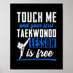 Taekwondo för barn Manar Women Boys Girls Self Poster