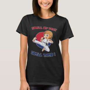 Taekwondo for Girls Smell My Feet för barn T Shirt