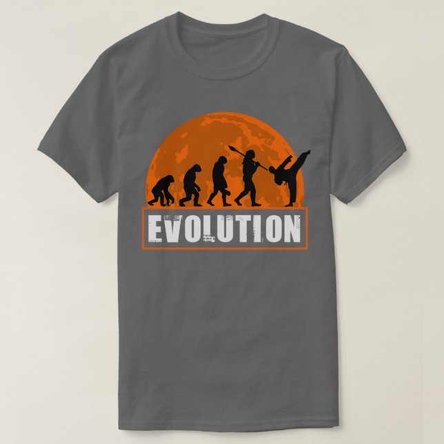 Taekwondo Funny Human Evolution Gift T Shirt (Design framsida)