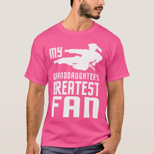 Taekwondo Girl for Grandmas and Grandpas T Shirt (Framsida)
