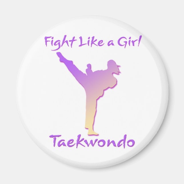 Taekwondo Girl Magnet (Framsidan)