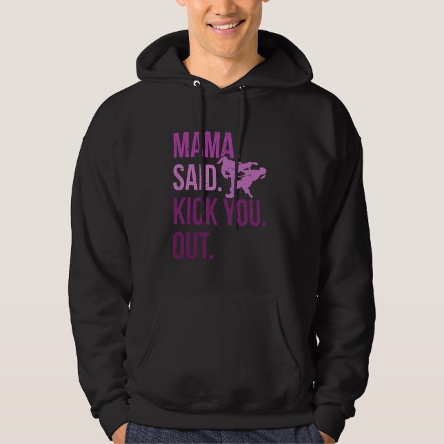 Taekwondo Girl Mixed Martial Art Karate Hoodie (Framsida)