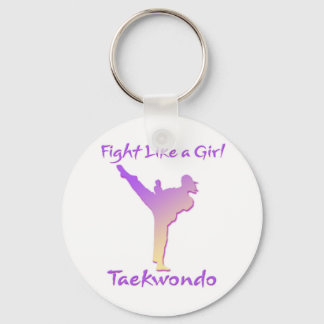 Taekwondo Girl Nyckelring