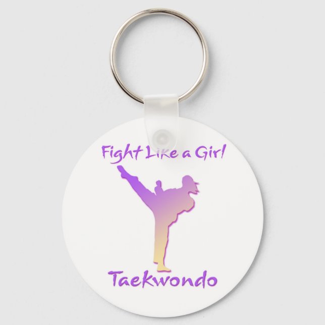 Taekwondo Girl Nyckelring (Framsida)