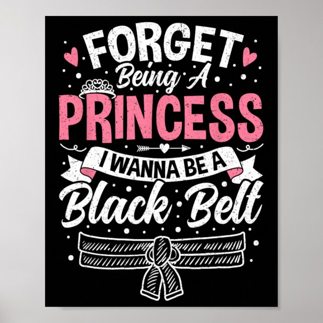 Taekwondo glömde att vara prinsessa jag vill bli B Poster (Framsidan)