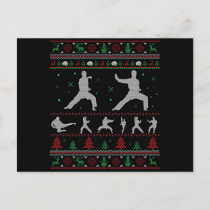 Taekwondo God jul Gift Ugly jul Vykort