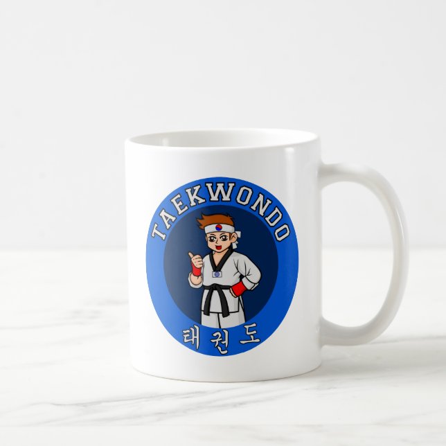 taekwondo grabbemblem kaffemugg (Höger)