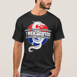 Taekwondo Graphic TKD 5 Tenets Asian Dragon Premiu T Shirt