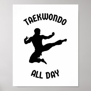 Taekwondo hela dagen poster