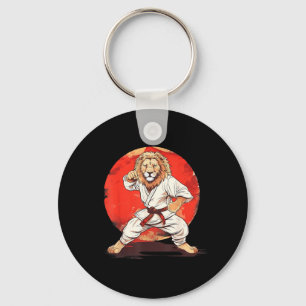 Taekwondo Judo Kung Fu Kickboxing Lejon Jiu-Jitsu Nyckelring