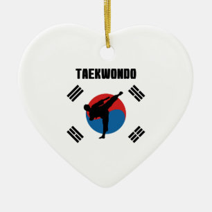 Taekwondo Julgransprydnad Keramik