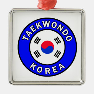 Taekwondo Julgransprydnad Metall