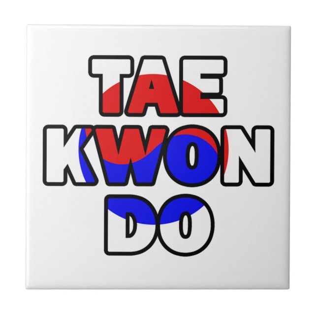 Taekwondo Kakelplatta (Framsidan)