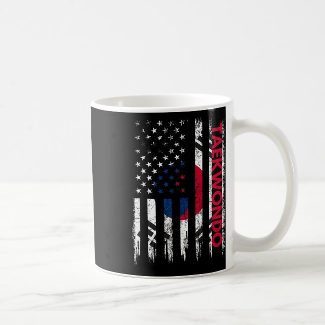 Taekwondo Karate Martial Arts Training Koreanska F Kaffemugg (Höger)