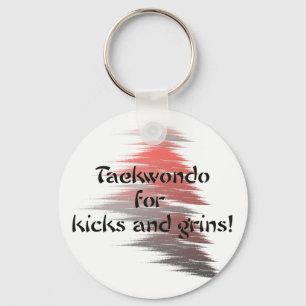 Taekwondo Kicks och Grins Keychain Nyckelring
