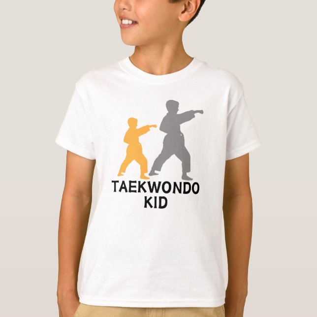 Taekwondo Kid T Shirt (Framsida)