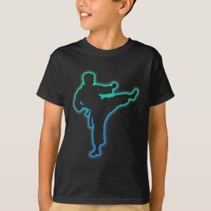 Taekwondo kläder kampsport skjorta barn män pojkar t shirt